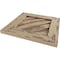 Ekena Millwork Timberthane Pecky Cypress Diamond Faux Wood Non-Functional Gable Vent, Primed Tan, 36"W x 36"H GVURDI36X36DPCPR - alternate 5